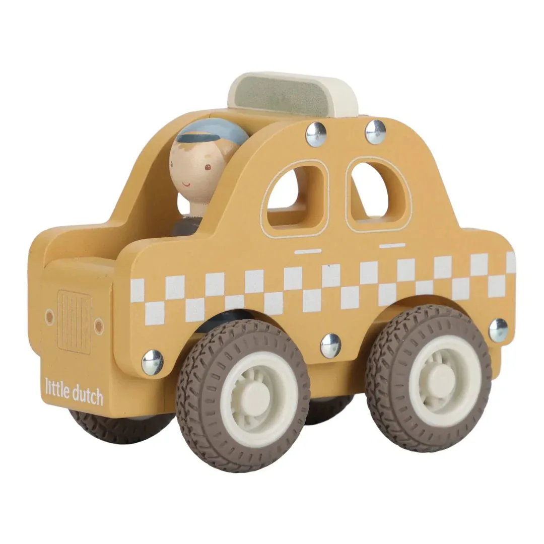Little Dutch® Wooden Taxi - Image 3