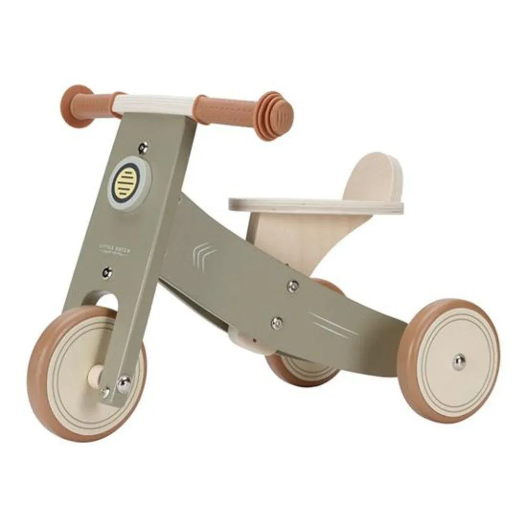 Little Dutch® Wooden tricycle Olive (1-3Y)