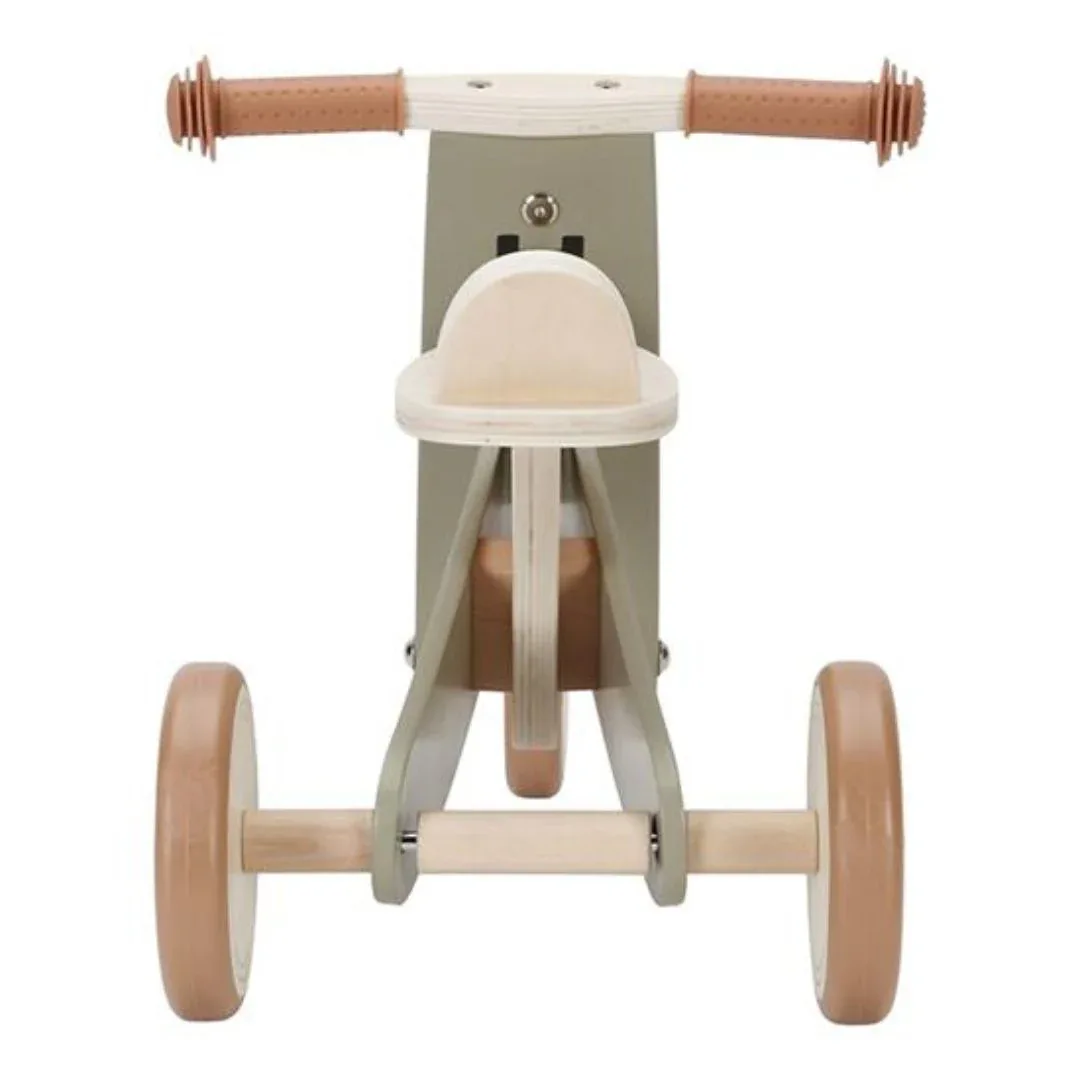 Little Dutch® Wooden tricycle Olive (1-3Y) - Image 2