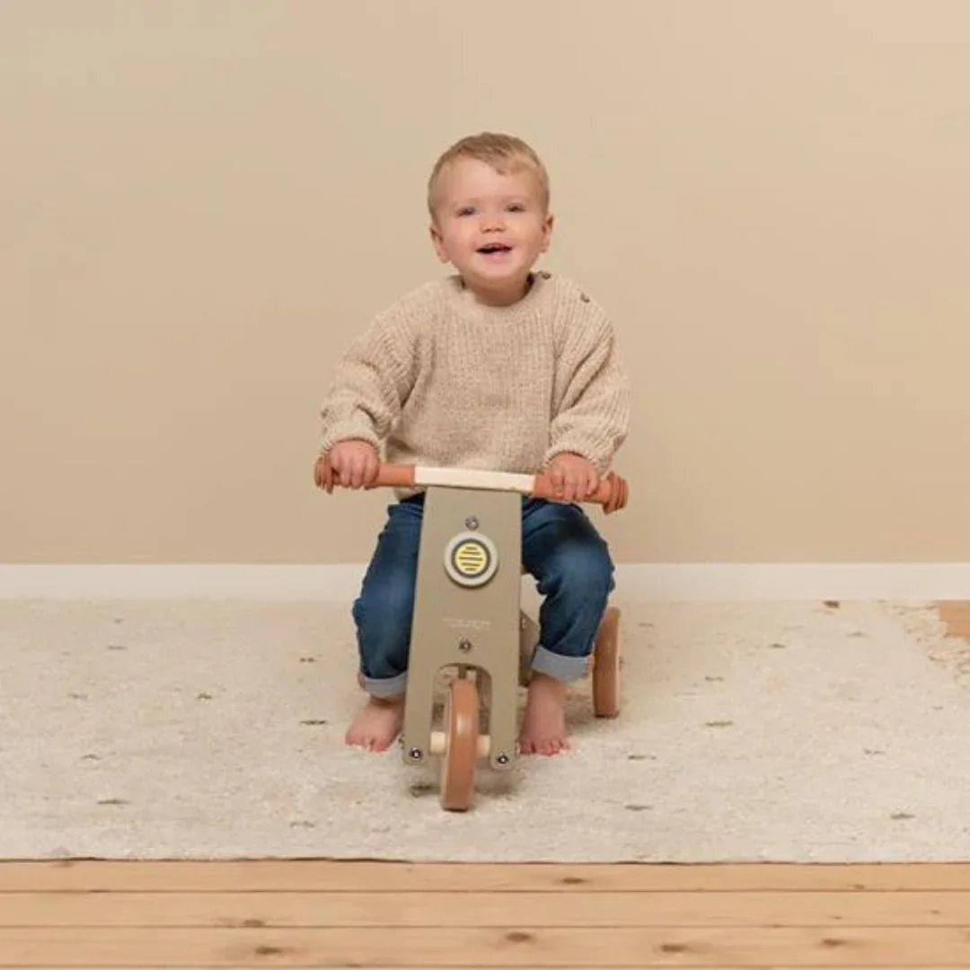 Little Dutch® Wooden tricycle Olive (1-3Y) - Image 5