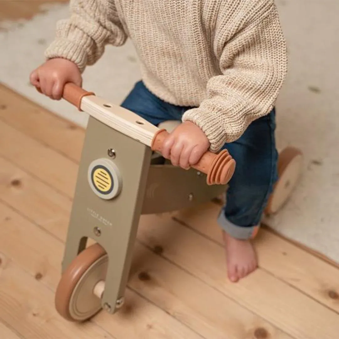Little Dutch® Wooden tricycle Olive (1-3Y) - Image 6