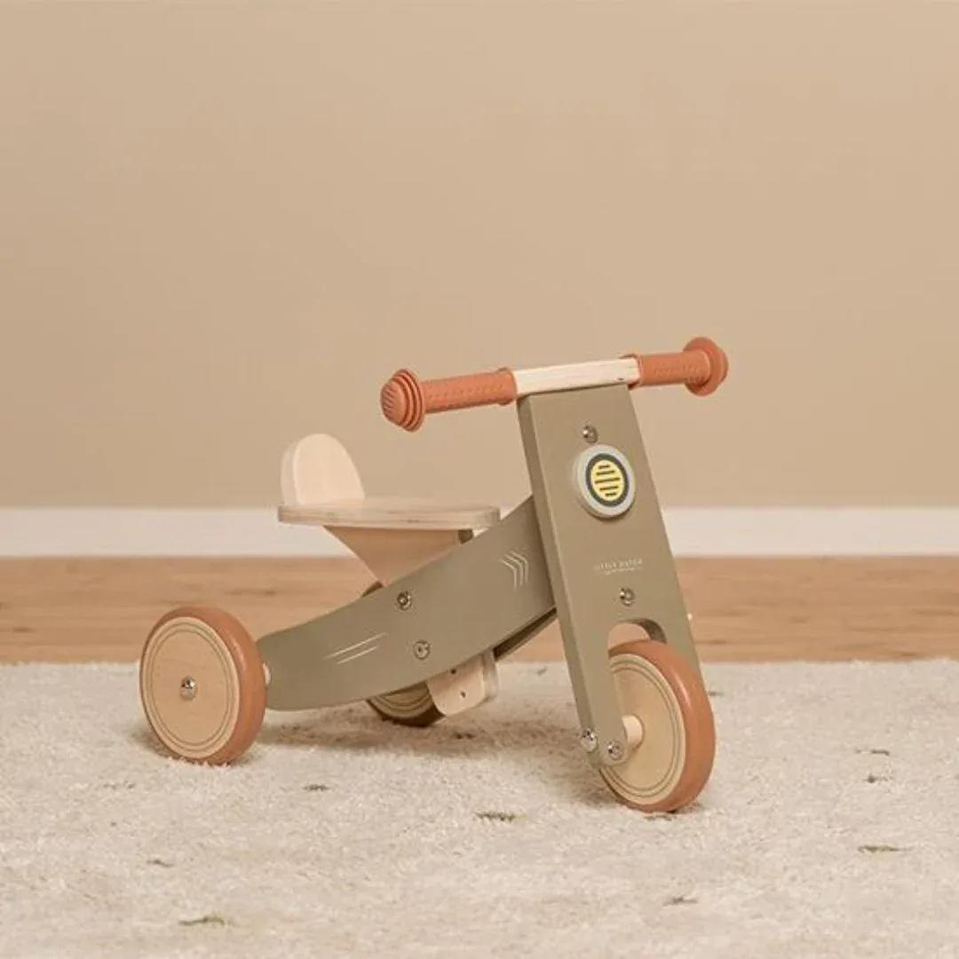 Little Dutch® Wooden tricycle Olive (1-3Y) - Image 7