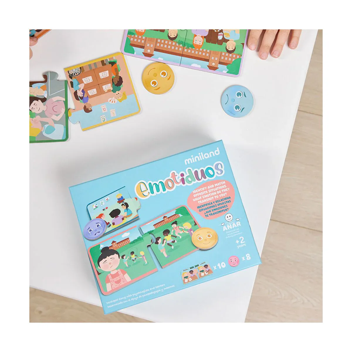 Miniland® Board game against bullying "Emotiduos" - Image 4