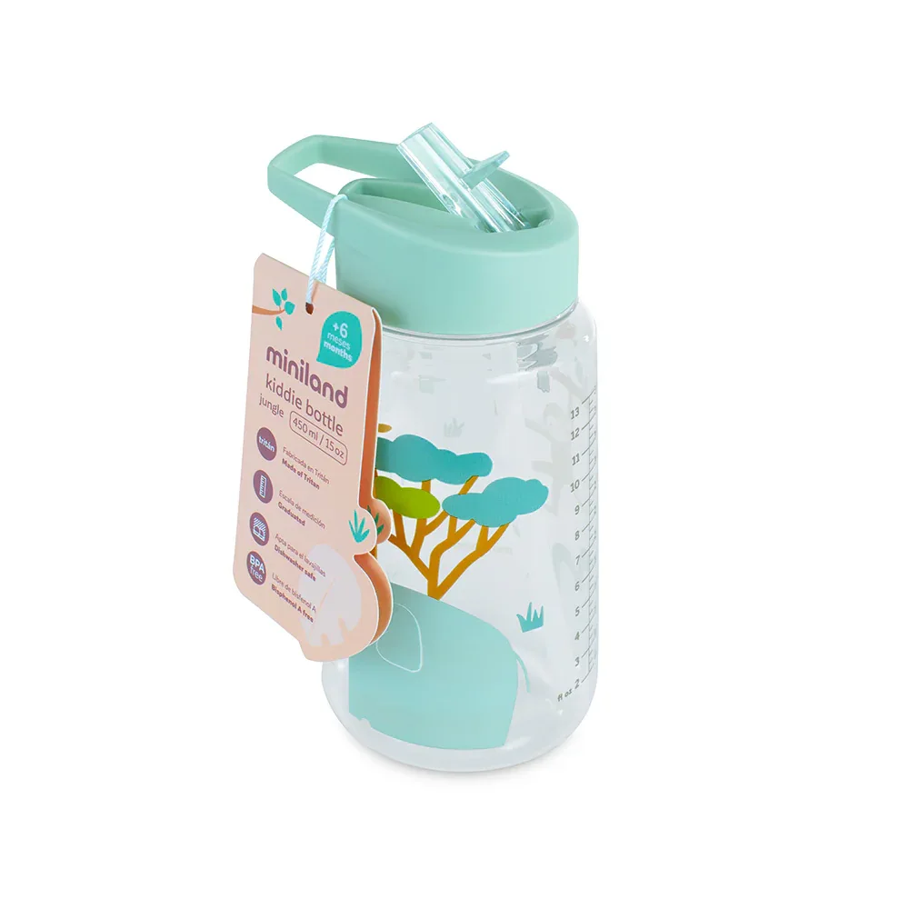 Miniland® Kiddie Bottle 450ml Jungle - Image 3
