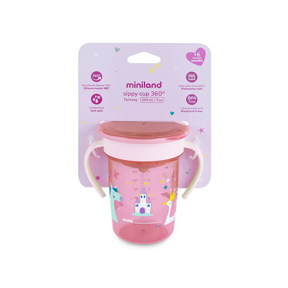 Miniland® Sippy Cup 360° 270ml Fantasy - Image 3
