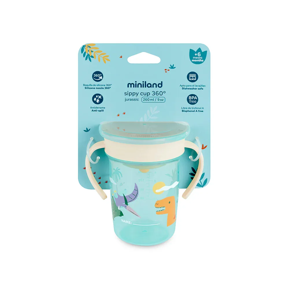 Miniland® Sippy Cup 360° 270ml Jurassic - Image 3