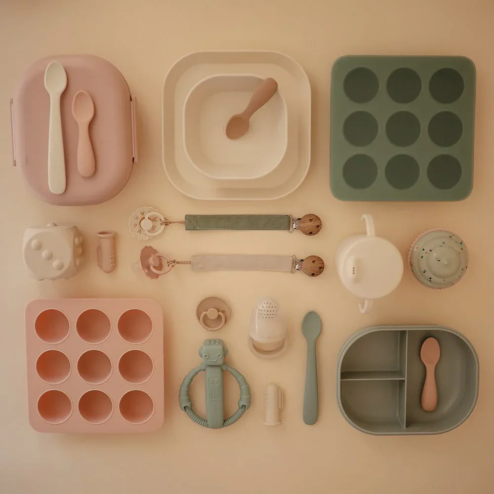 Mushie® Baby Food Freezer Tray Blush - Image 4