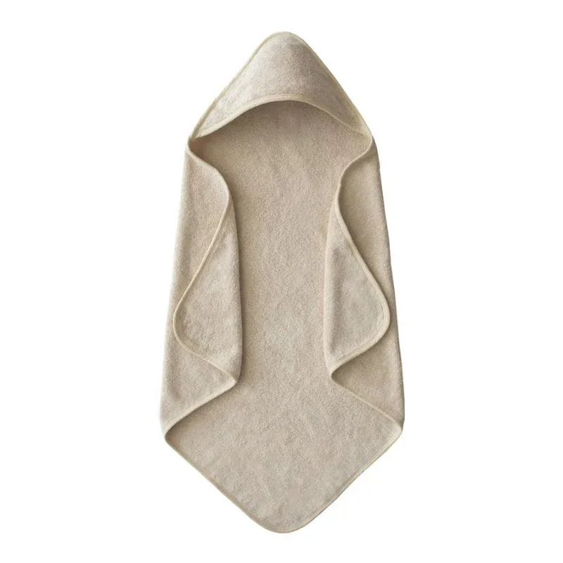 Mushie® Baby Hooded Towel Fog