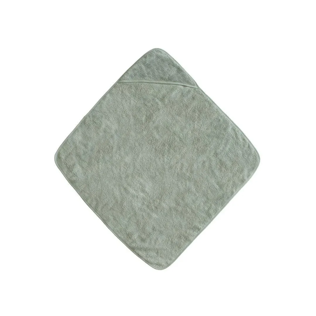 Mushie® Baby Hooded Towel Moss - Image 3