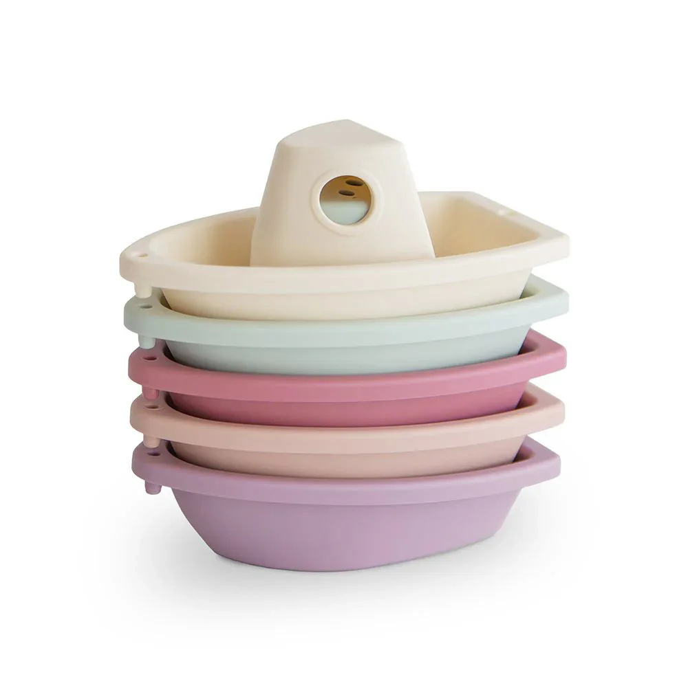 Mushie® Bath Boats Petal