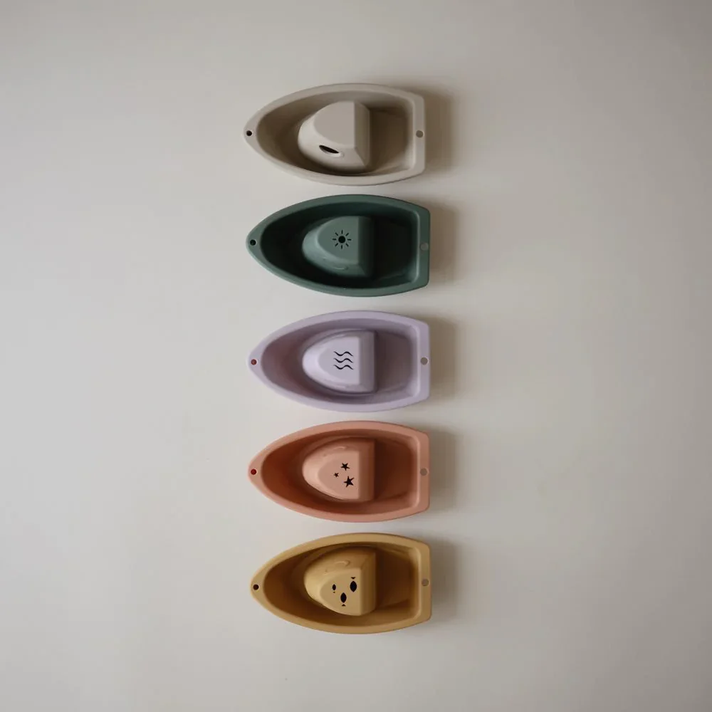 Mushie® Bath Boats Rustic - Image 5