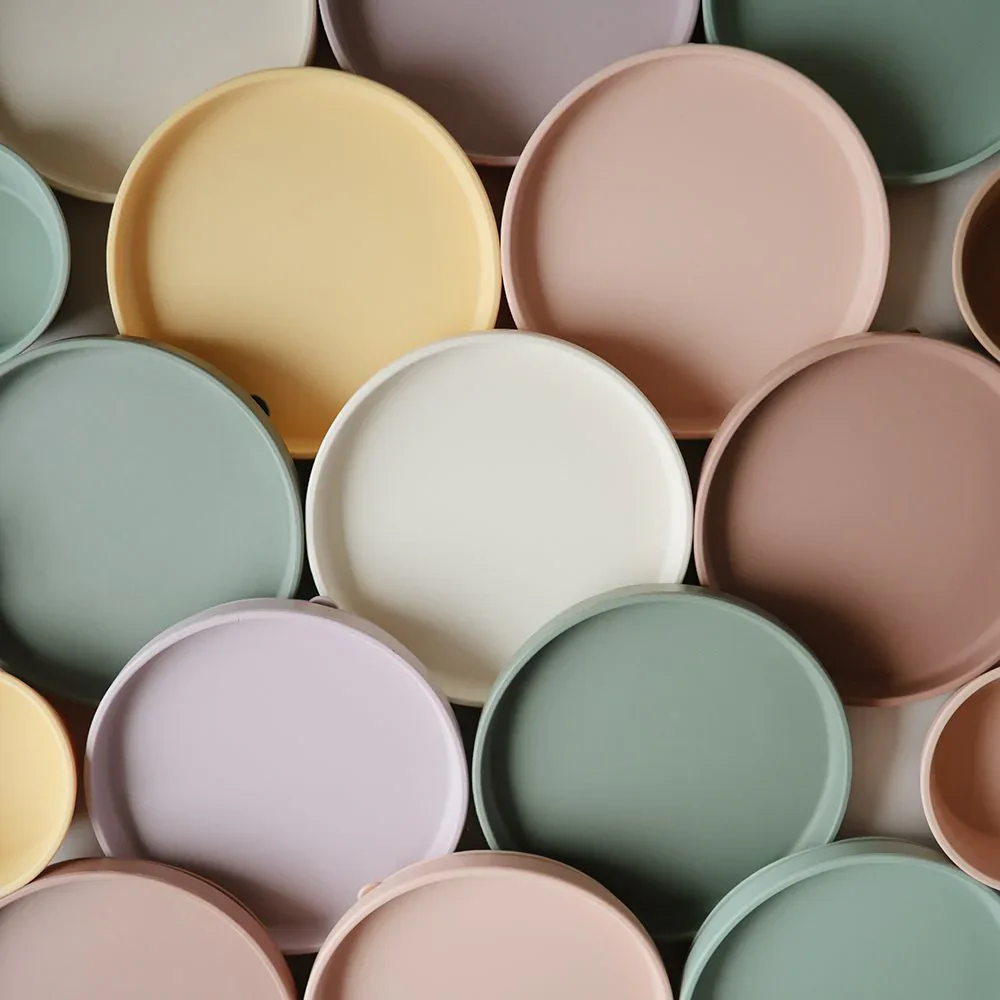 Mushie® Classic Silicone Plate - Blush - Image 3