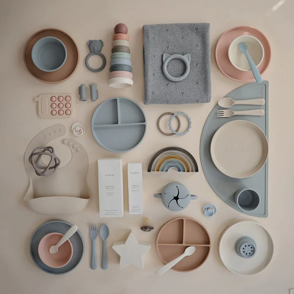Mushie® Classic Silicone Plate - Blush - Image 5