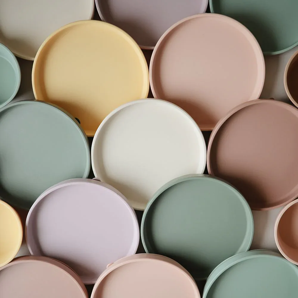 Mushie® Classic Silicone Plate - Stone - Image 6