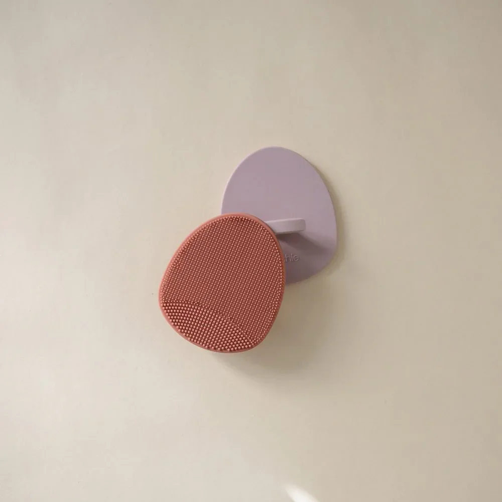 Mushie® Cradle Cap Brush-2 pack​ ​Rose/Soft Lilac - Image 2