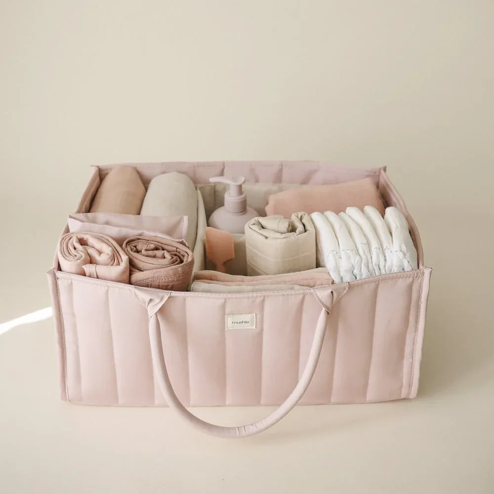 Mushie® Diaper Caddy Blush - Image 2
