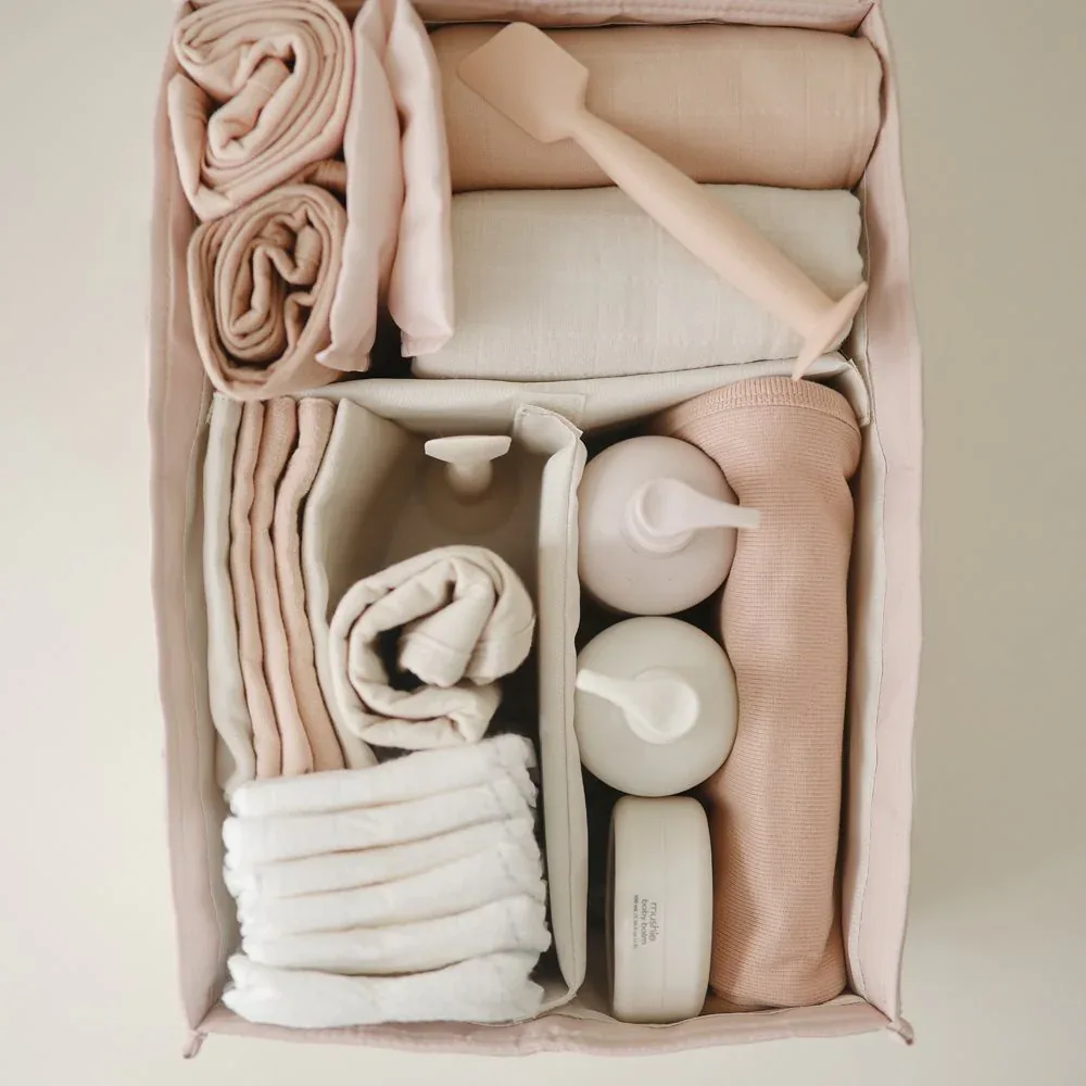 Mushie® Diaper Caddy Blush - Image 3