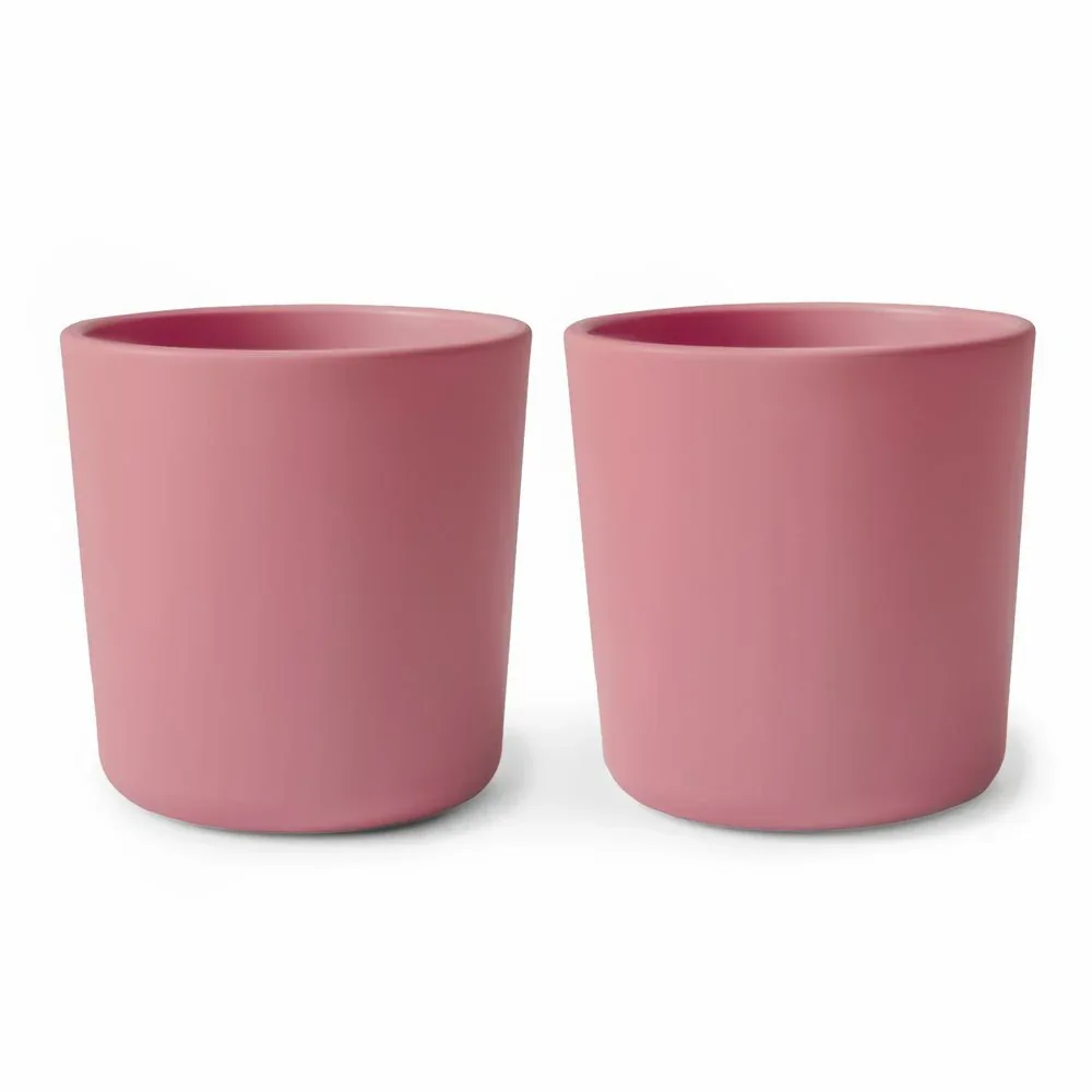 Mushie® Dinnerware Cup Set of 2 Dusty Rose