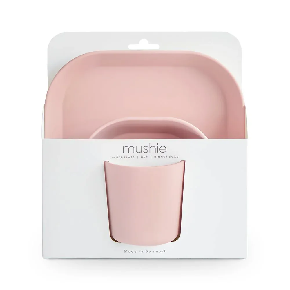 Mushie® Dinnerware Set 3-Piece Blush - Image 2