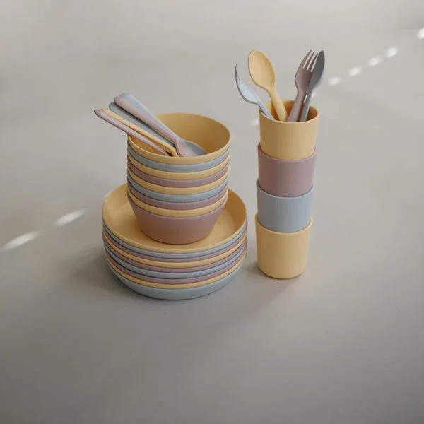 Mushie® Fork & Spoon Powder Blue - Image 2