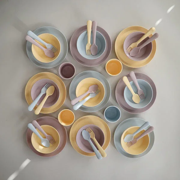 Mushie® Fork & Spoon Powder Blue - Image 3