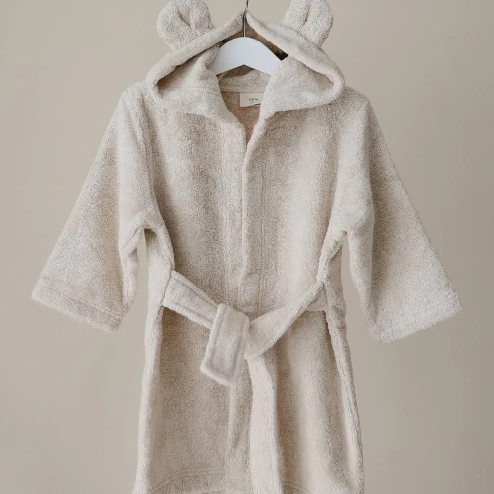 Mushie® Bear Robe Fog - Image 4
