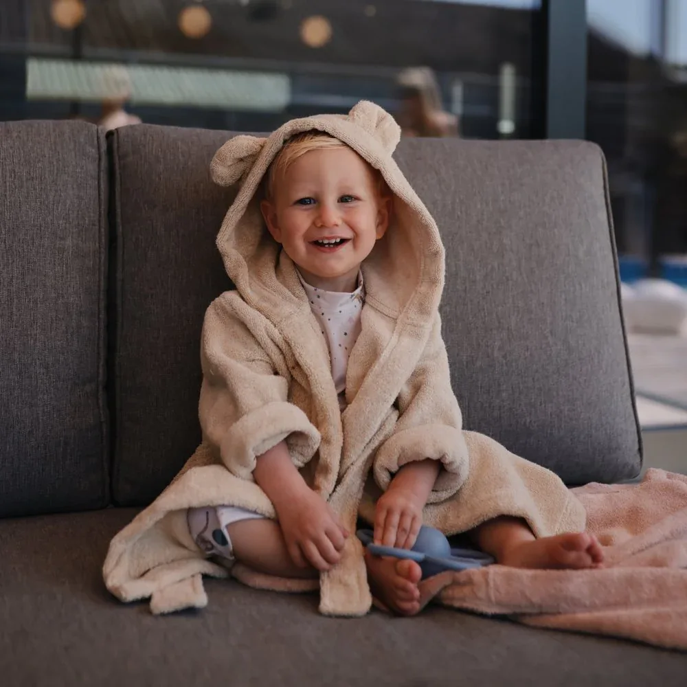 Mushie® Bear Robe Fog - Image 6