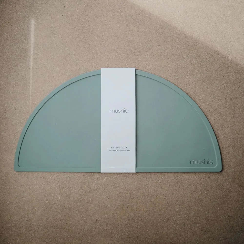 Mushie® Silicone Mat Cambridge Blue - Image 2