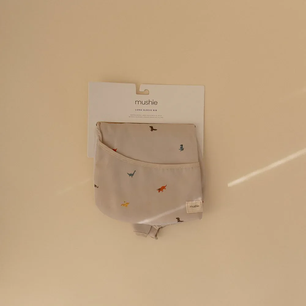 Mushie® Long Sleeve Bib​ Dinos - Image 3