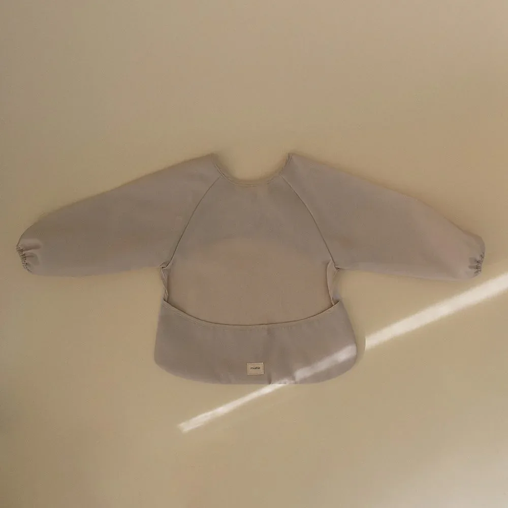 Mushie® Long Sleeve Bib​ Fog - Image 2