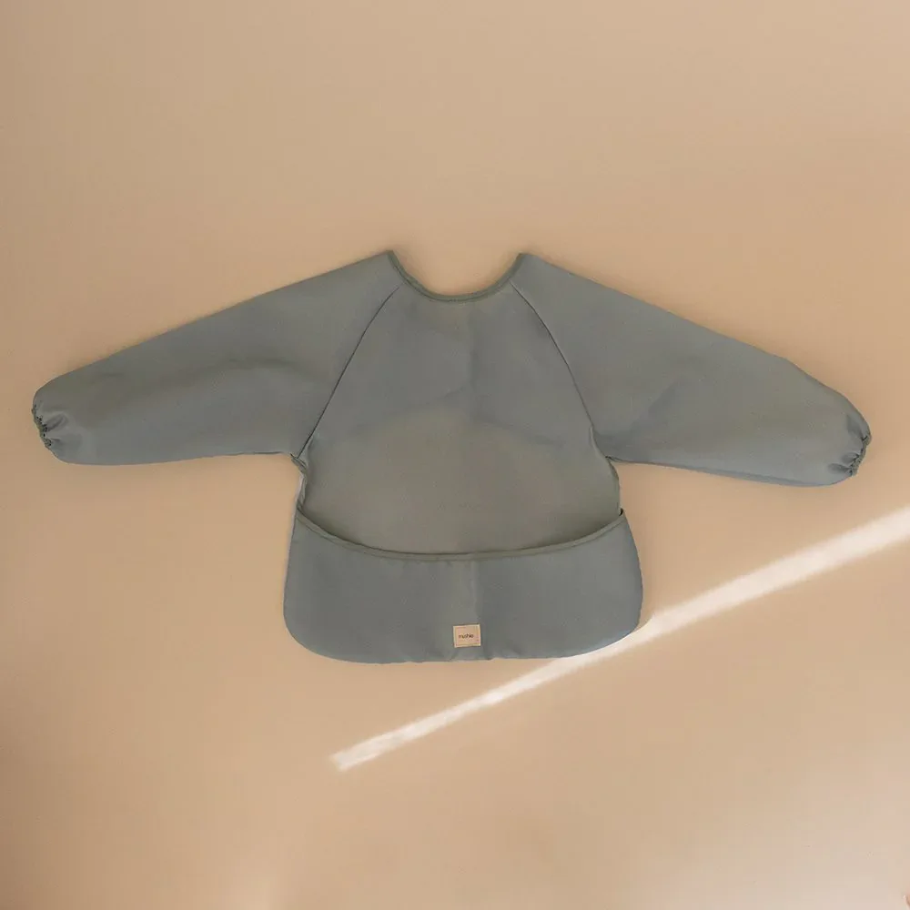 Mushie® Long Sleeve Bib Roman Green - Image 3