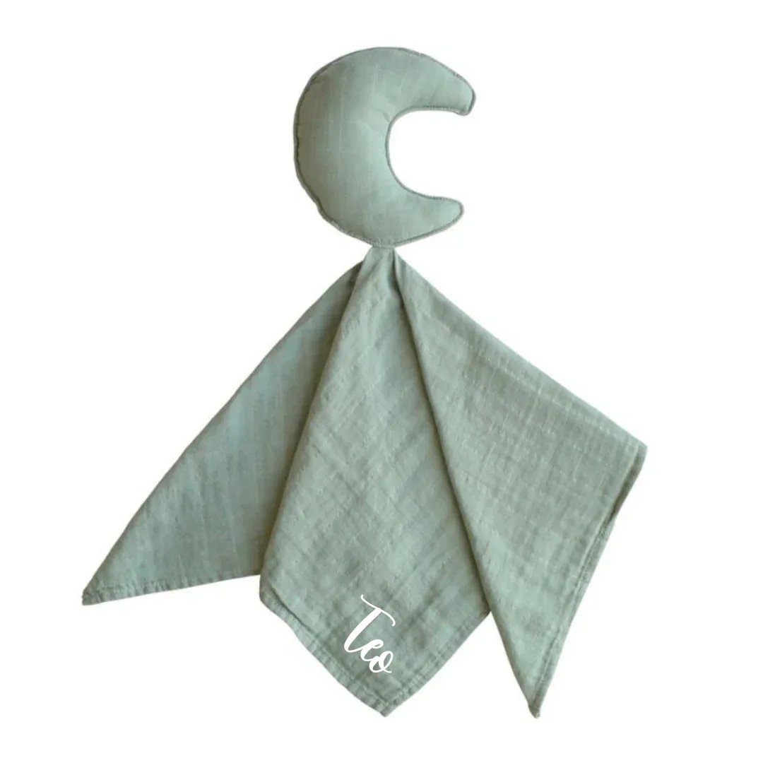 Mushie® Lovey Blanket Moon Roman Green  - Image 3