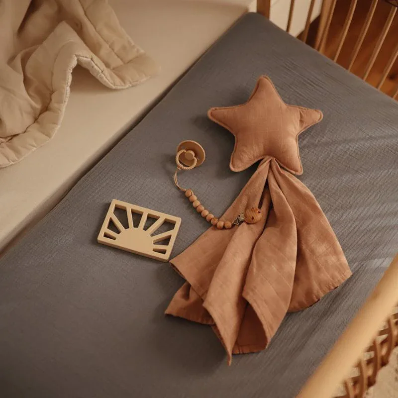 Mushie® Lovey Blanket Star Natural - Image 6