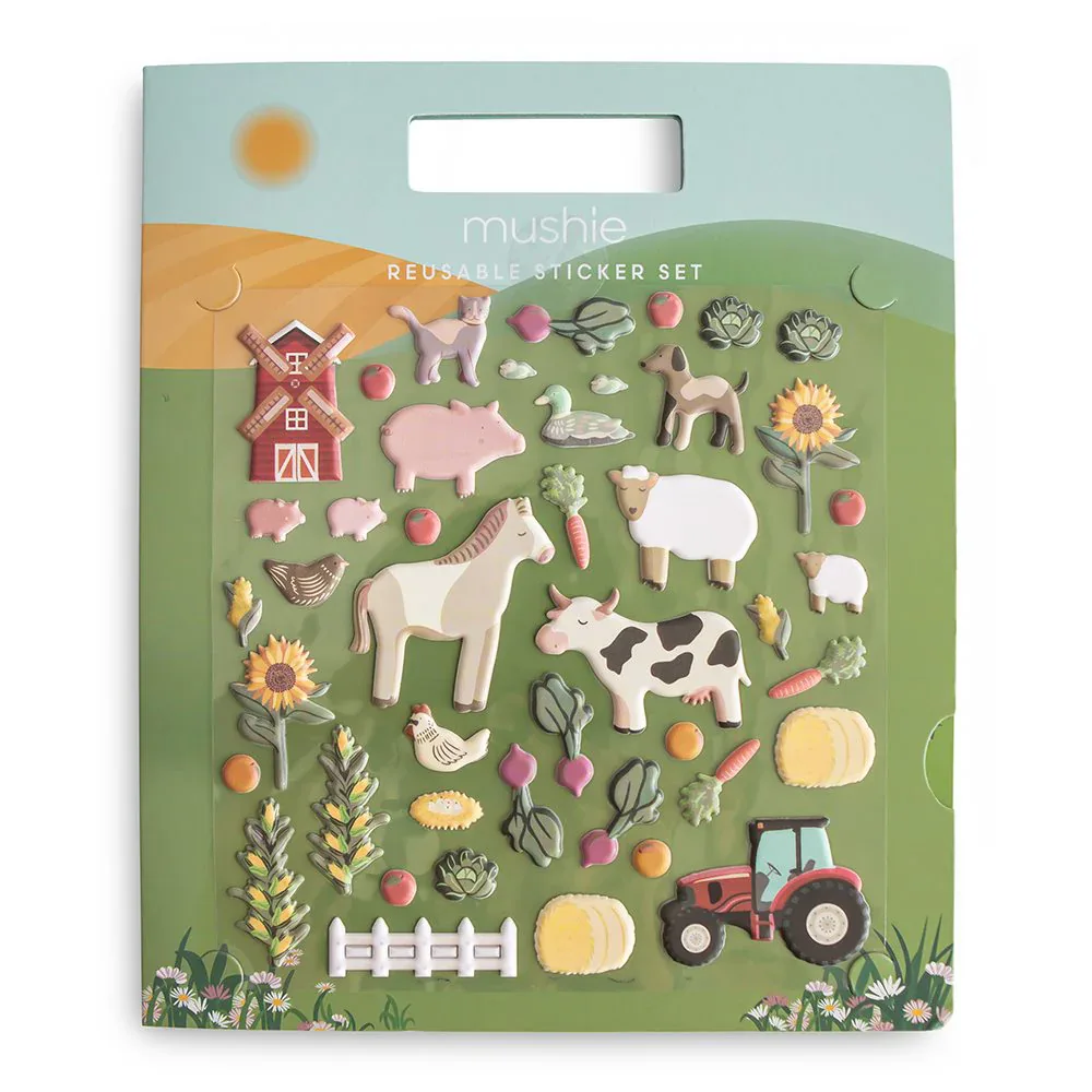 Mushie® Mushie Reusable Sticker Set Farm