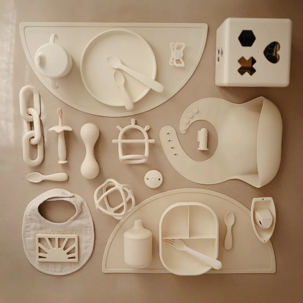 Mushie® No-Drop Sensory Teether​ Shifting Sand - Image 3