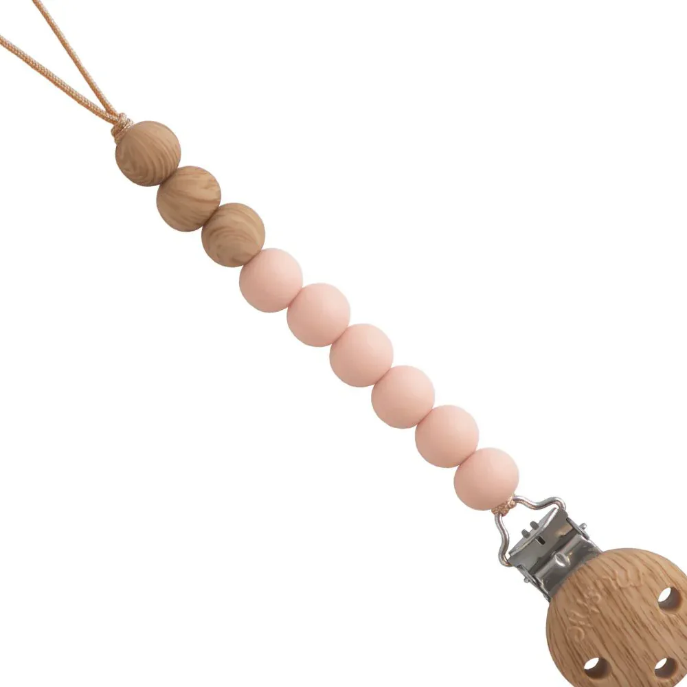 Mushie® Pacifier Clips EVA Blush - Image 2