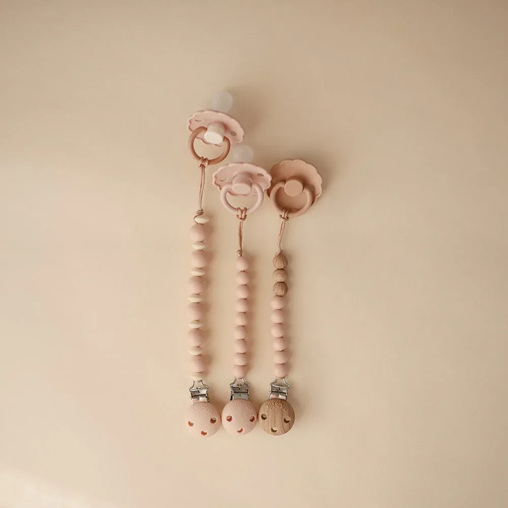 Mushie® Pacifier Clips EVA Blush - Image 6