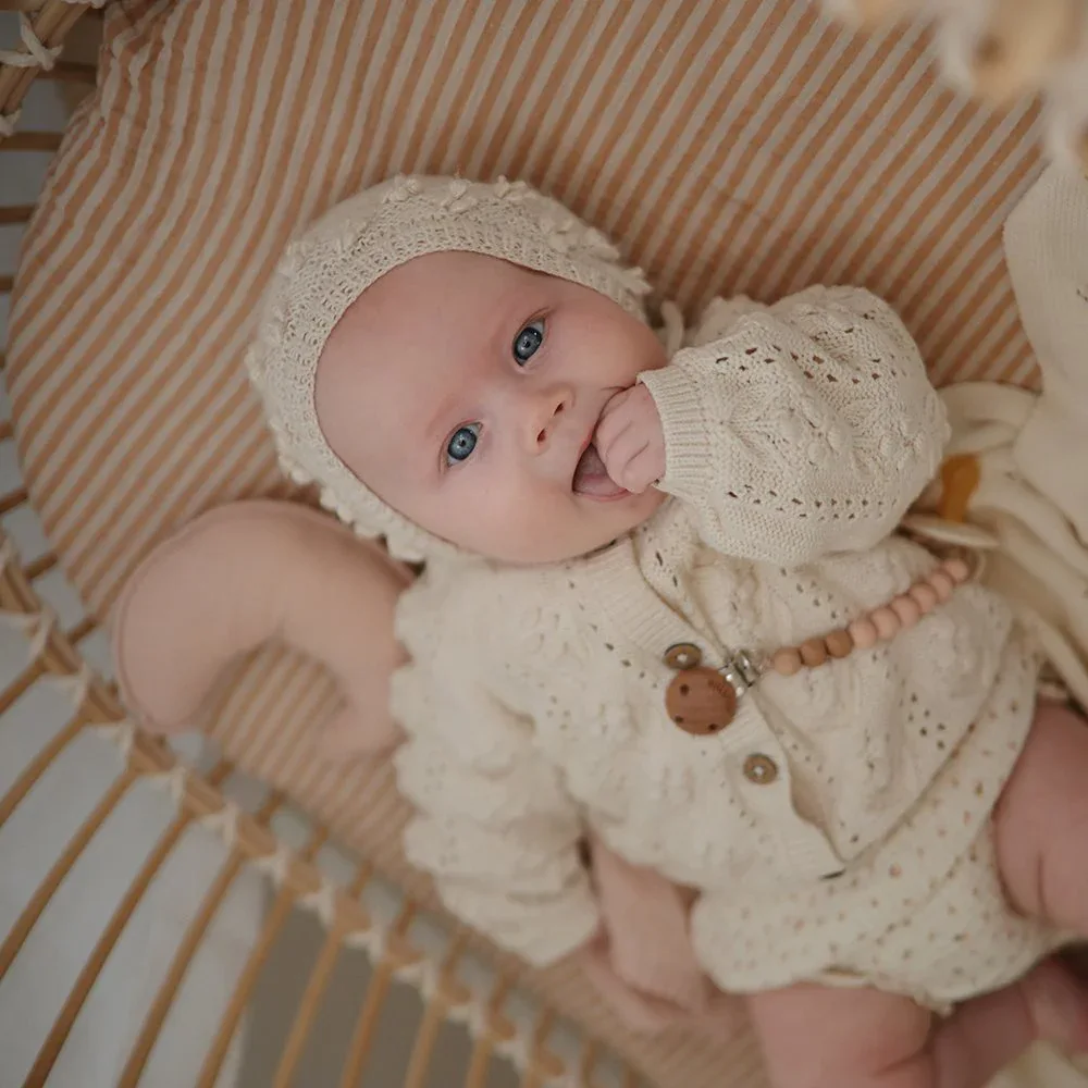 Mushie® Pacifier Clips EVA White - Image 4