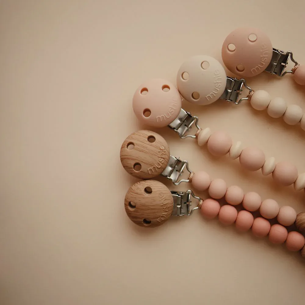 Mushie® Pacifier Clips EVA White - Image 5