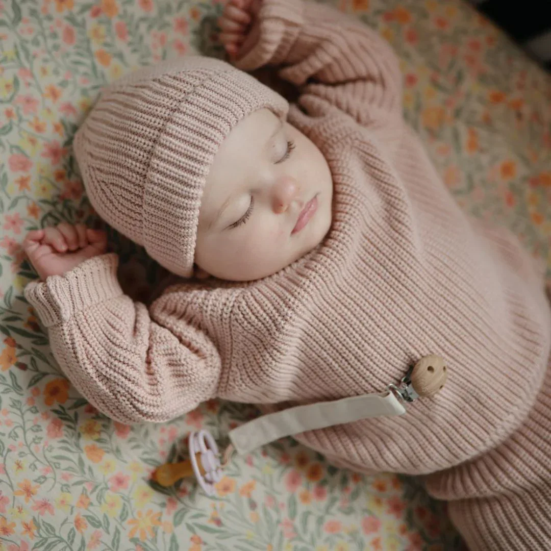 Mushie® Pacifier Clips Blush/Cream - Image 3