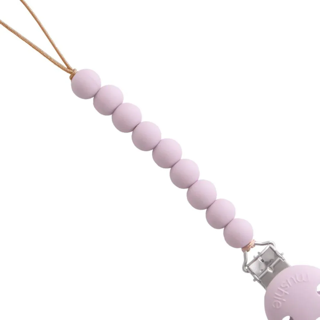 Mushie® Pacifier Clip Hera Soft Lilac - Image 2