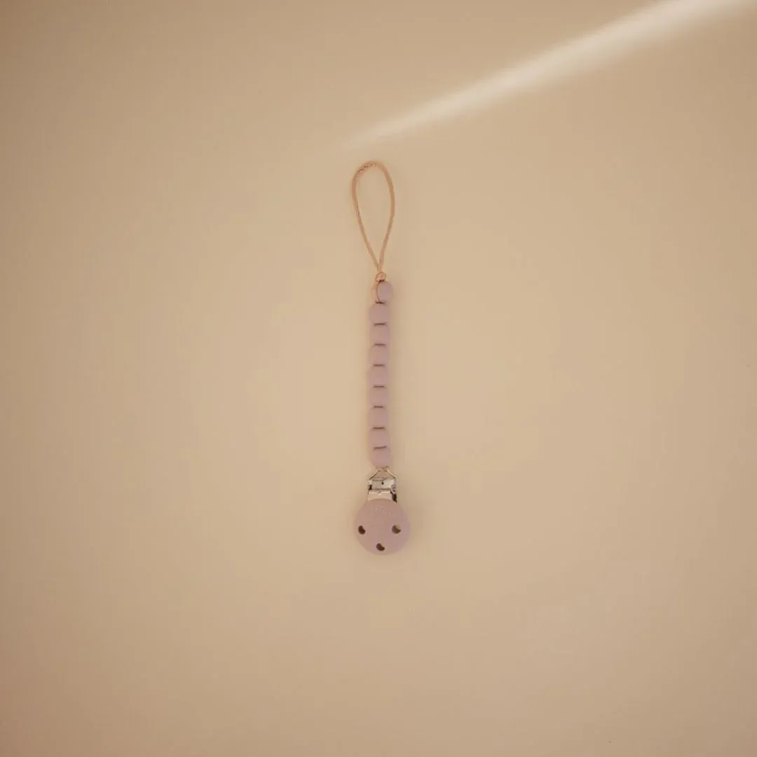 Mushie® Pacifier Clip Hera Soft Lilac - Image 3