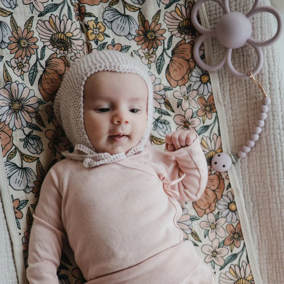Mushie® Pacifier Clip Hera Soft Lilac - Image 4