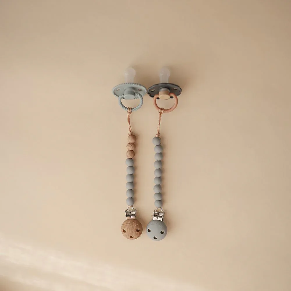 Mushie® Pacifier Clips Hera Stone - Image 2