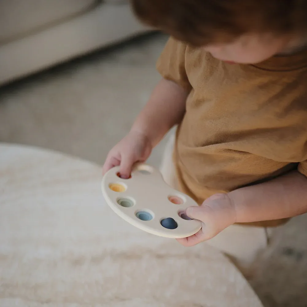 Mushie® Paint Palette Press Toy (Multi) - Image 2