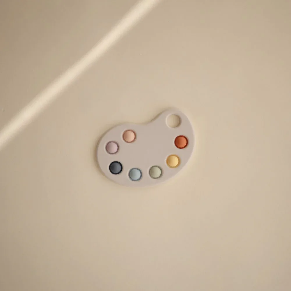 Mushie® Paint Palette Press Toy (Multi) - Image 3