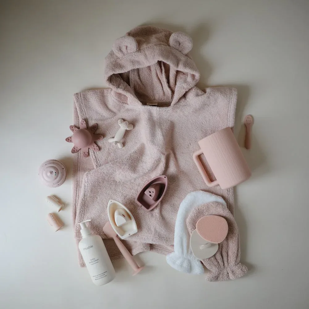 Mushie® Poncho Towel (1-3 Y) Bear Blush - Image 2