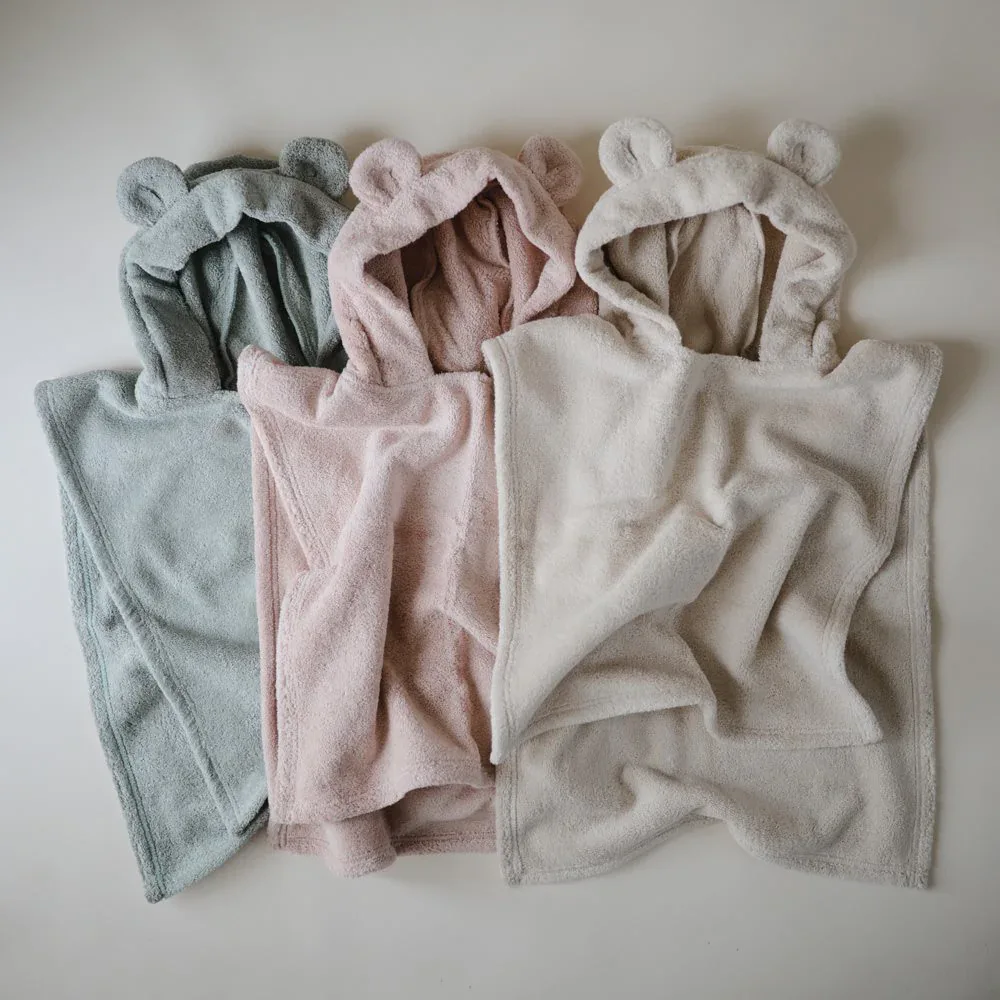 Mushie® Poncho Towel (1-3 Y) Bear Blush - Image 4