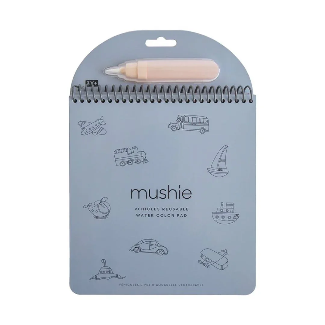 Mushie® Reusable Water Coloring Book Vehicles