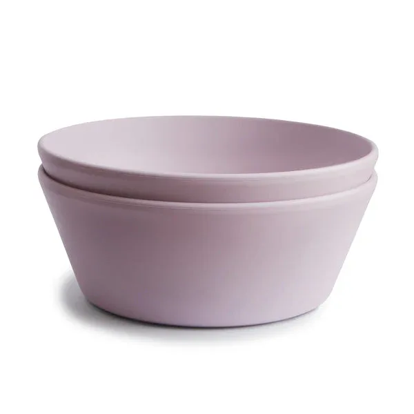 Mushie® Round Dinnerware Bowl Set of 2 Soft Lilac - Image 2